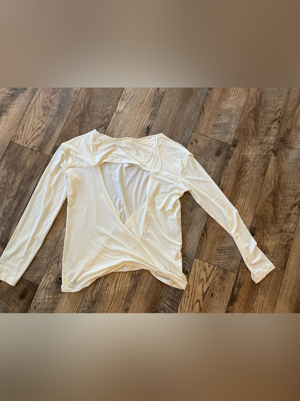 Lululemon modal blend open back long sleeve top size 6 sorbet yellow - Picture 8 of 11